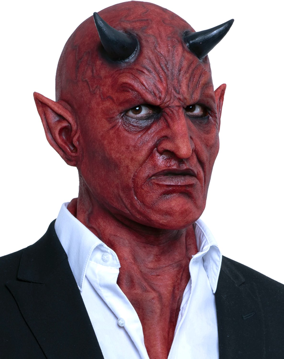 Vegaoo - Hyperrealistisch premium demonenmasker voor volwassenen