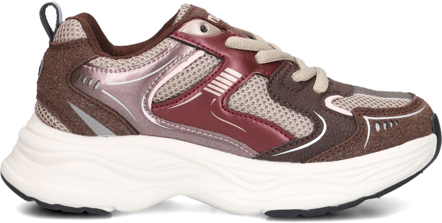 Ton & Ton Meisjes Lage sneakers Ilmi - Bruin - Suède - Maat 26