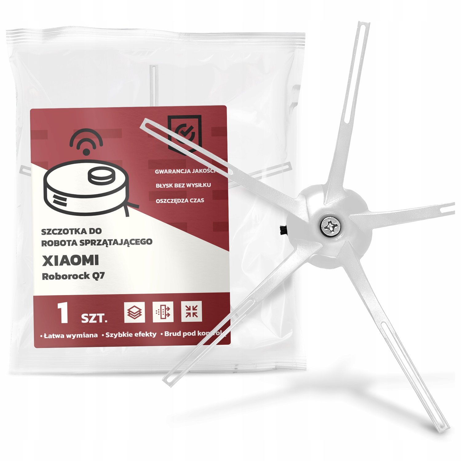 Zijborstel voor Xiaomi Roborock Q7 Robotstofzuiger - 5 armen