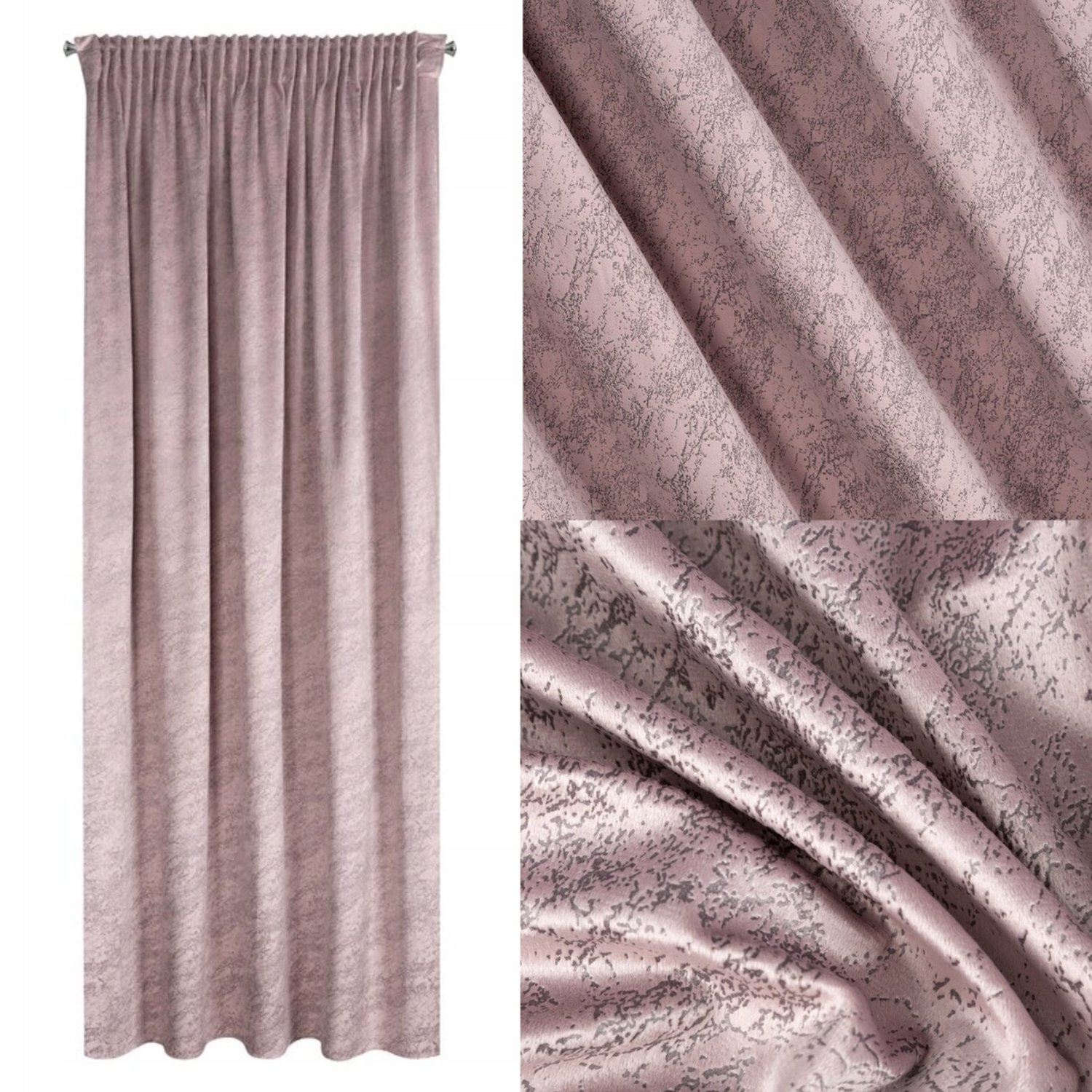 Luxe Marmer Velvet Gordijn 140x270 cm - Klaar voor Gebruik