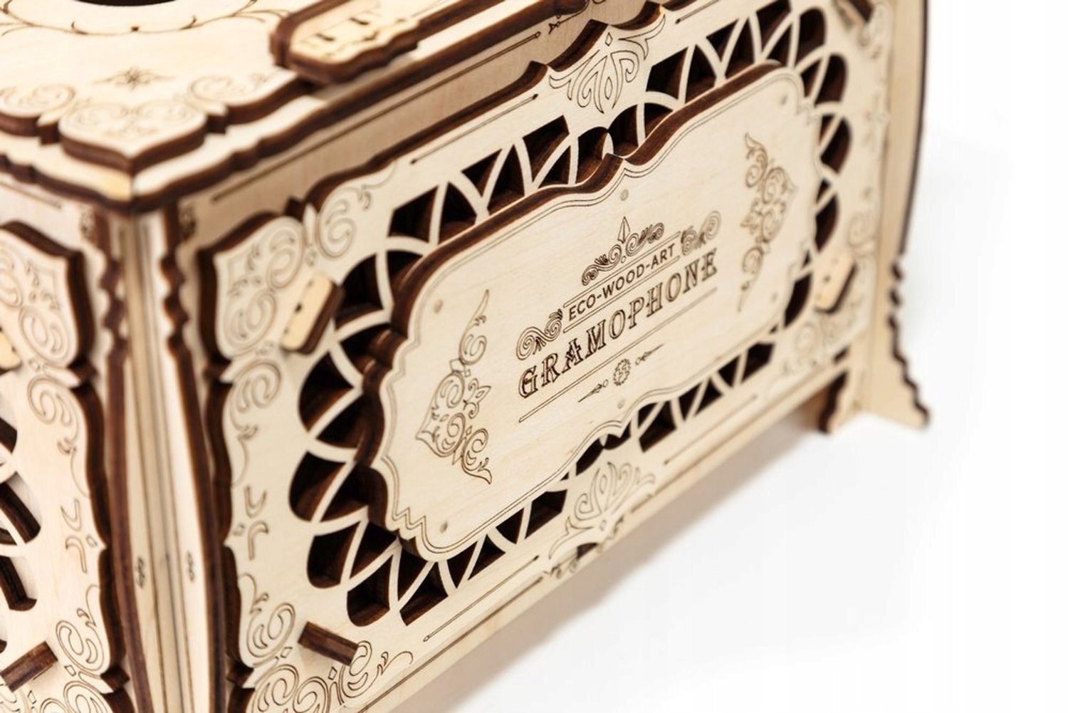 Houten 3D Puzzel Grammofoon - Doe-het-zelf Bouwpakket