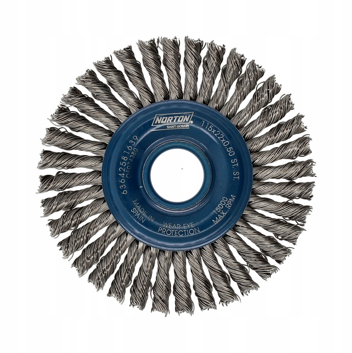 Norton Schroefdraad Borstel 115x6x22mm voor Metaalbewerking