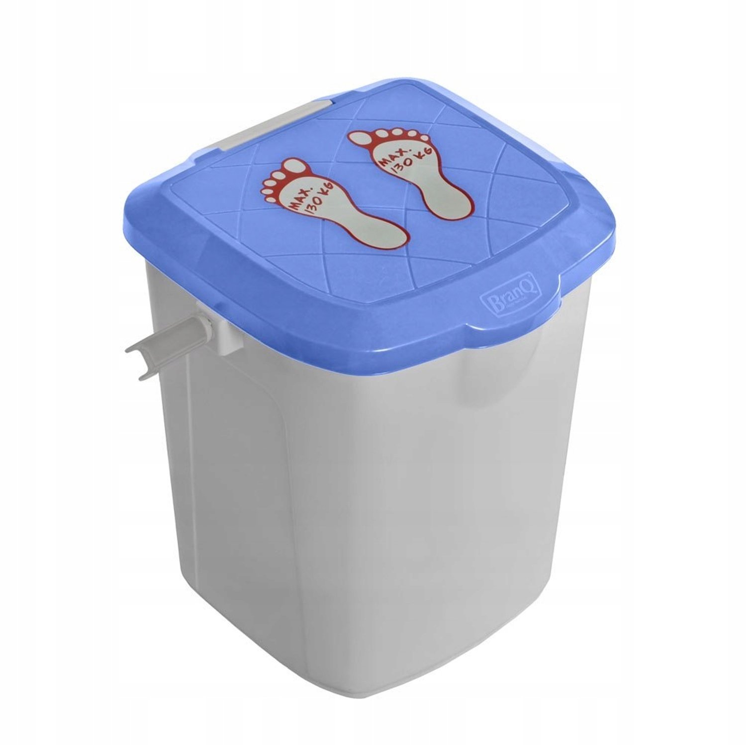 BranQ Emmer Kruk 22L Blauw - Multifunctioneel Opbergkrukje