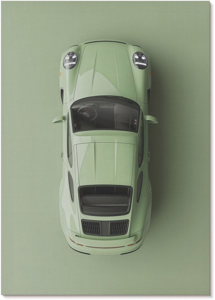 Tulup Canvas Poster Polycanvas - Bospad, Fotografie - A2 - Groen Poster - Rechthoek - Wandkunst - Woonkamer, Slaapkamer, Kantoor - Klassiek