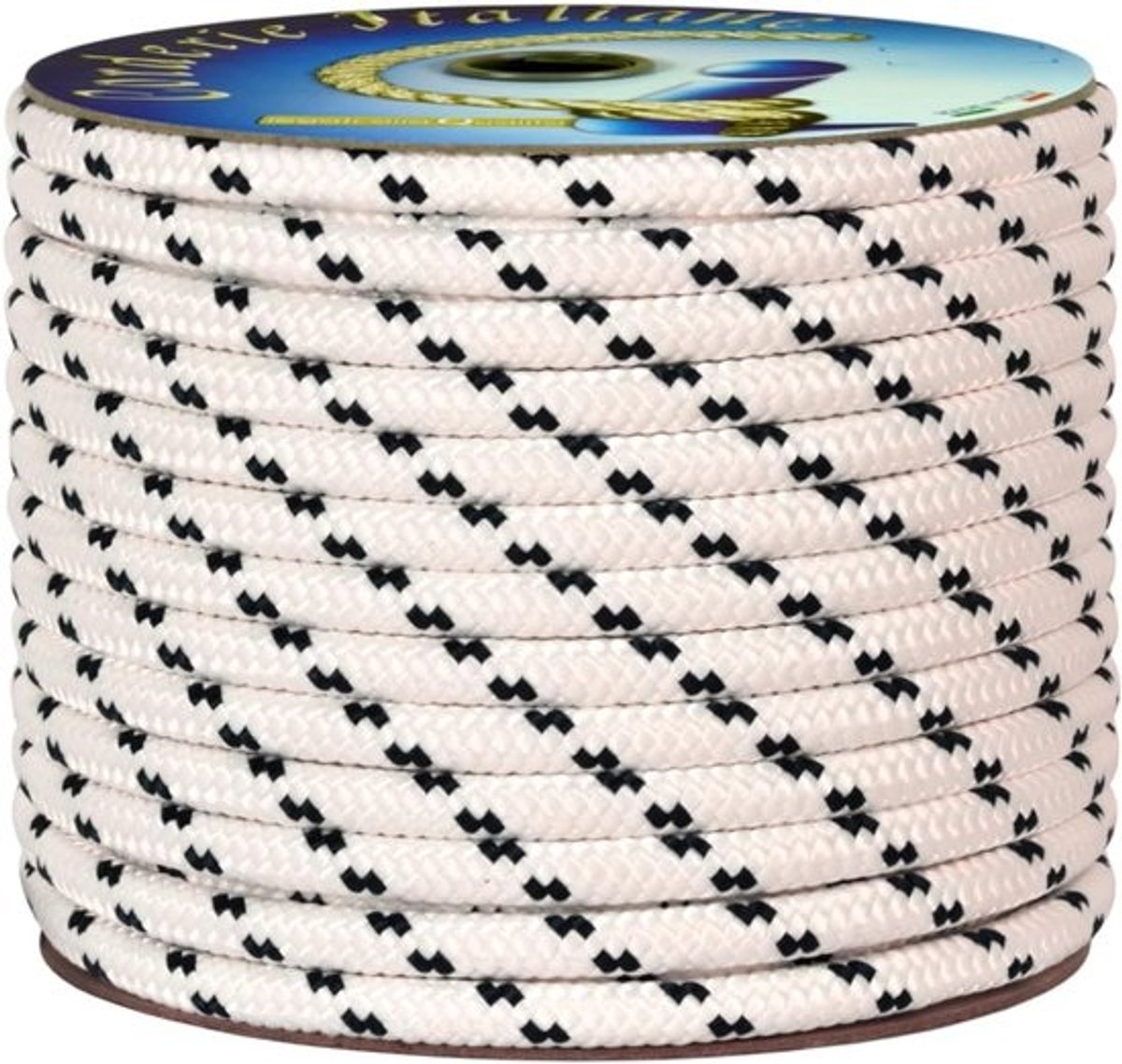 Multifunctioneel Vlechtwerk - Touwwerk Boot Zeil - Tuin Klussen Outdoor - UV Gestabiliseerd Weerbestendig - 10mm 20 Meter - Wit Blauw