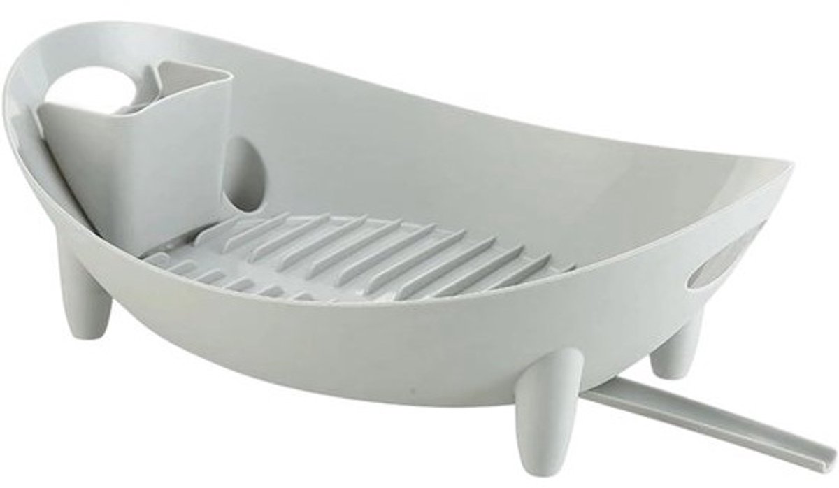 Afwasrekken - Droogrek Keuken - Aanrecht Organiseren - Ruimtebesparend Dubbel Ontwerp - 39.5cm - Grijs