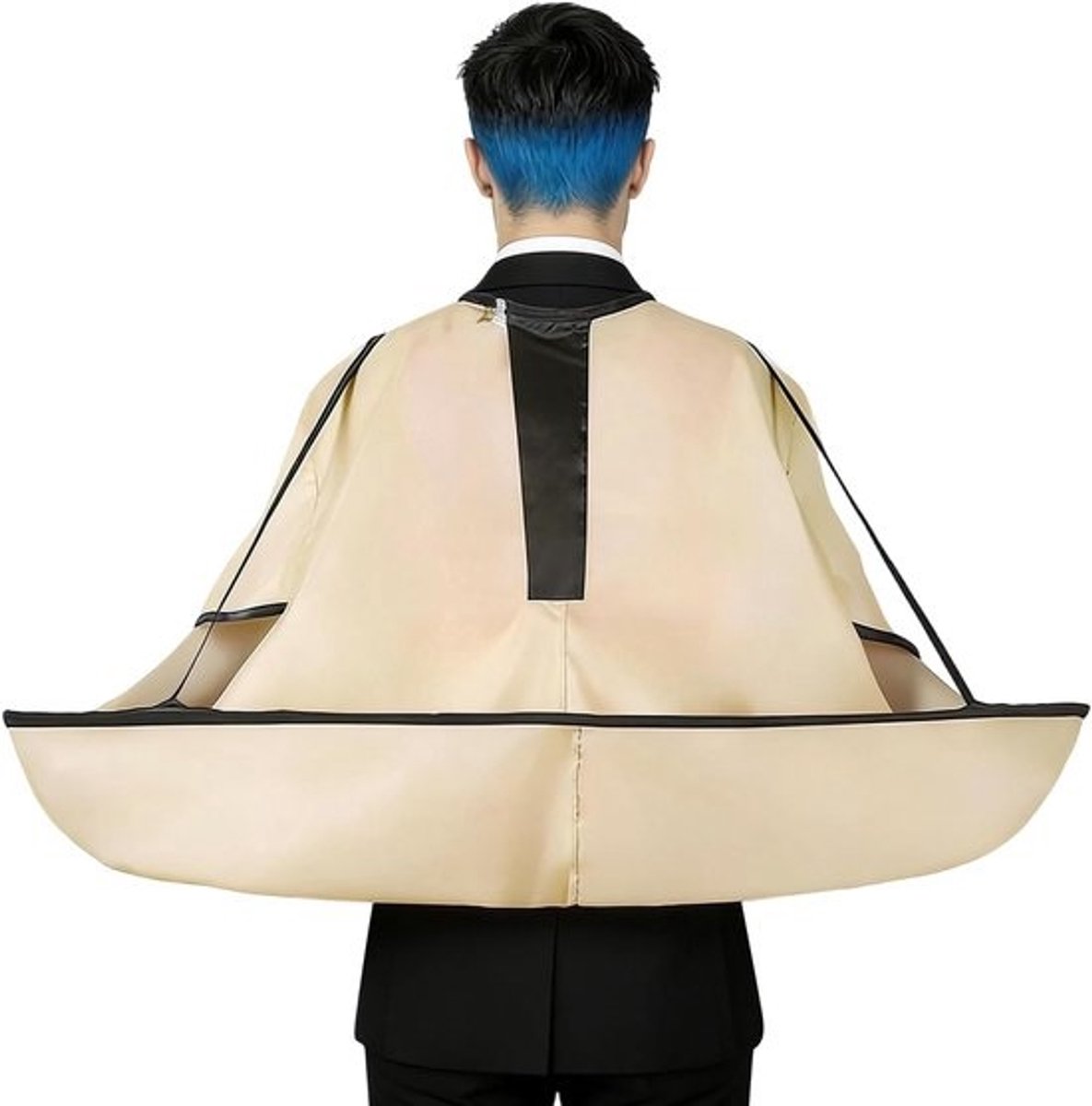 Kapperscape Met Mouwen - Haarknipschort - Beschermt Kleding - Verstelbare Nekriem - 90cm Diameter