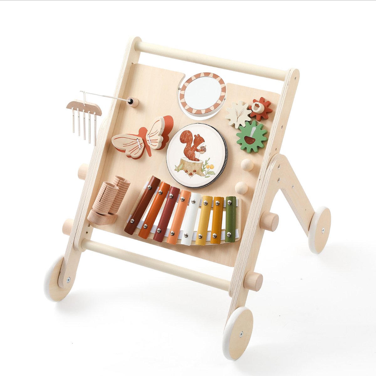 Russle Loopwagen-Trainer Hout Muziek