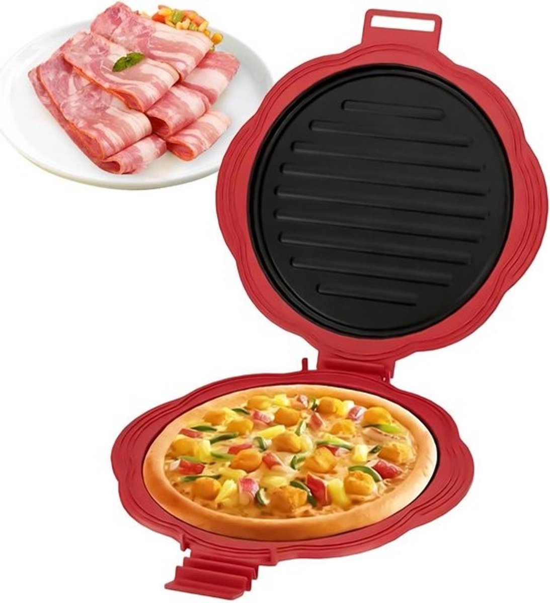 Presse À Sandwich Électrique | Grill Double Face Antiadhésif - Appareil Croque-Monsieur Pour Petit-Déjeuner, Gaufres, Burgers, Omelettes