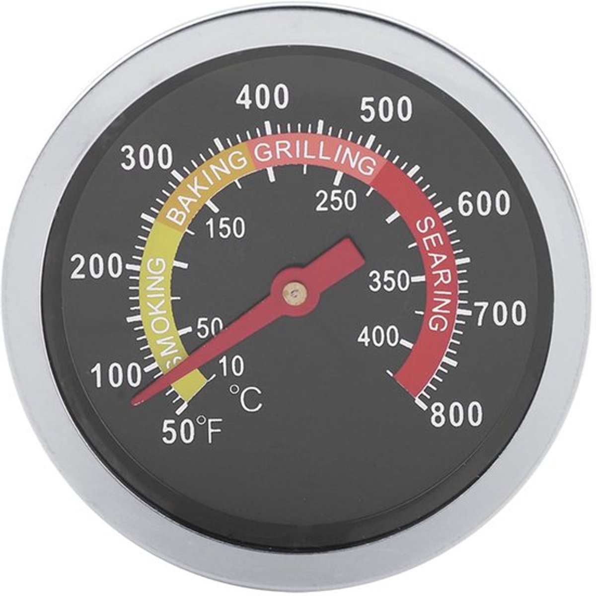 Allecto - Bbq Grill Thermometer - Rvs Temperatuurmeter - Barbecue