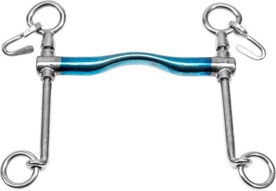 Barre de dressage Trust Sweet Iron-Weymouth à port bas non fixe de 16 mm