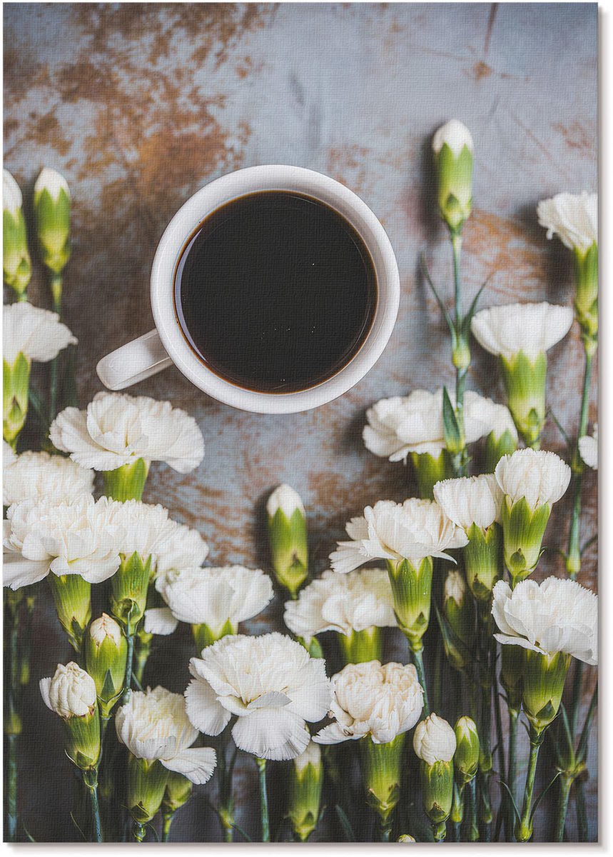 Tulup Polycanvas Poster - Kat Gilt, Illustratie - A3 - Oranje Wandposter - Rechthoek - Muurdecoratie - Woonkamer, Slaapkamer, Kantoor - Expressief