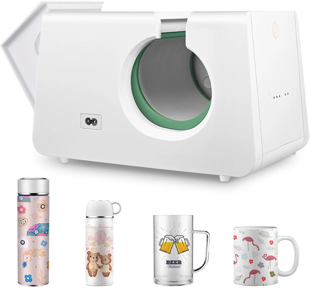 CINK & Co Mokpers voor sublimatie 10-11 oz - Mokkenpers 350 W met 3 temperatuurstanden en 2 tijdsinstellingen - 220 V