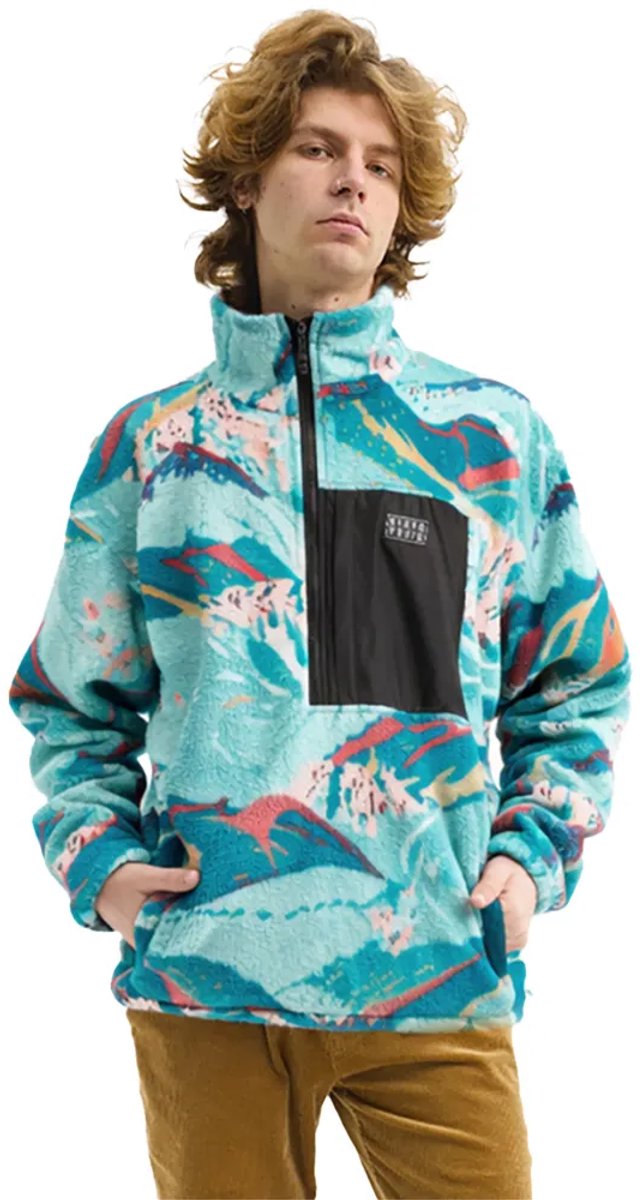 Hydroponic Lagoon Fleece Man Turquoise