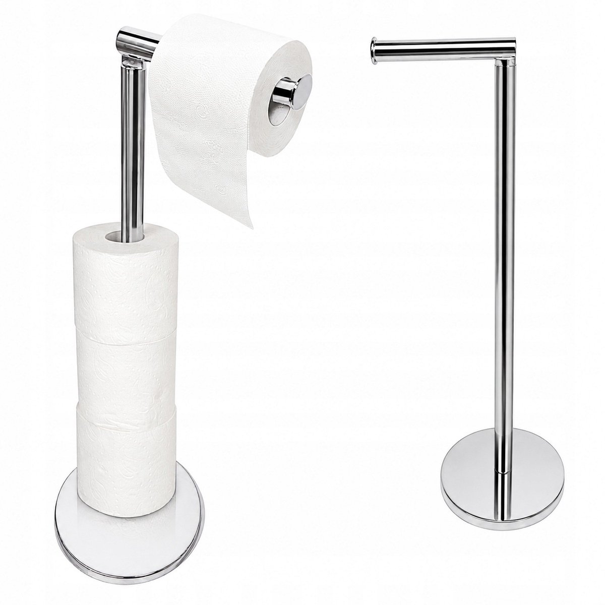 Estiva Fior Chromen Toiletrolhouder - Vrijstaand, 5 Rollen