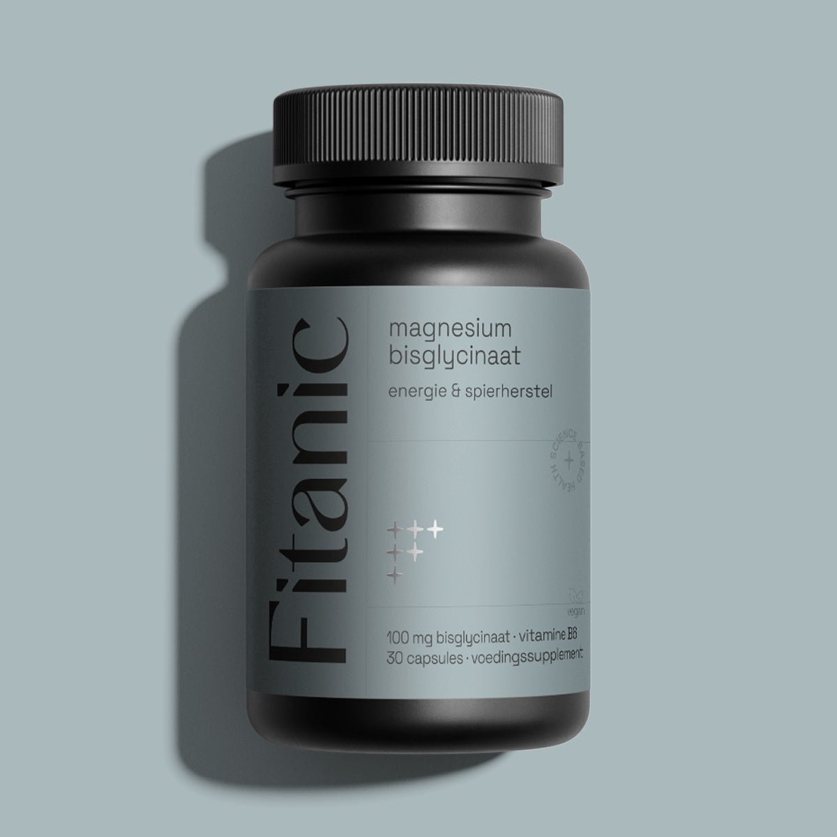Magnesium Bisglycinaat 100 mg + Vitamine B6 - Vegan - 30 capsules - Fitanic