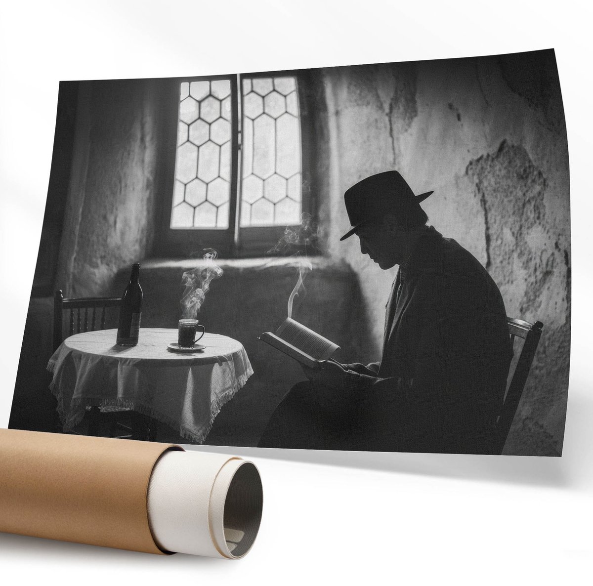 Coloray Polycanvas Wandposter - Vos In De Natuur, Fotografie - 594 x 840 mm - Groen Motief - Rechthoek - Wandkunstwerk - Slaapkamer - Modern