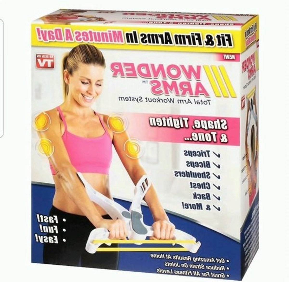 Arm Trainingssysteem - Weerstandstrainer - Thuis Fitness - Dynamische Weerstandsbeweging - Compact Opvouwbaar - Wit