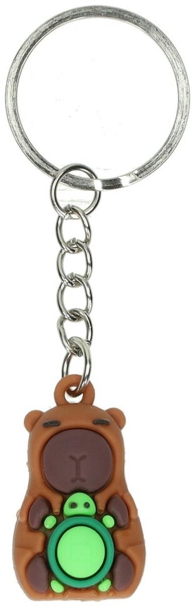 Capybara Sleutelhanger Bruin – Schattige Tashanger & Bag Charm – Ideaal als Uitdelen Cadeautje en Traktatie