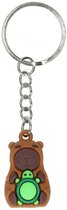 Capybara Sleutelhanger Bruin – Schattige Tashanger & Bag Charm – Ideaal als Uitdelen Cadeautje en Traktatie