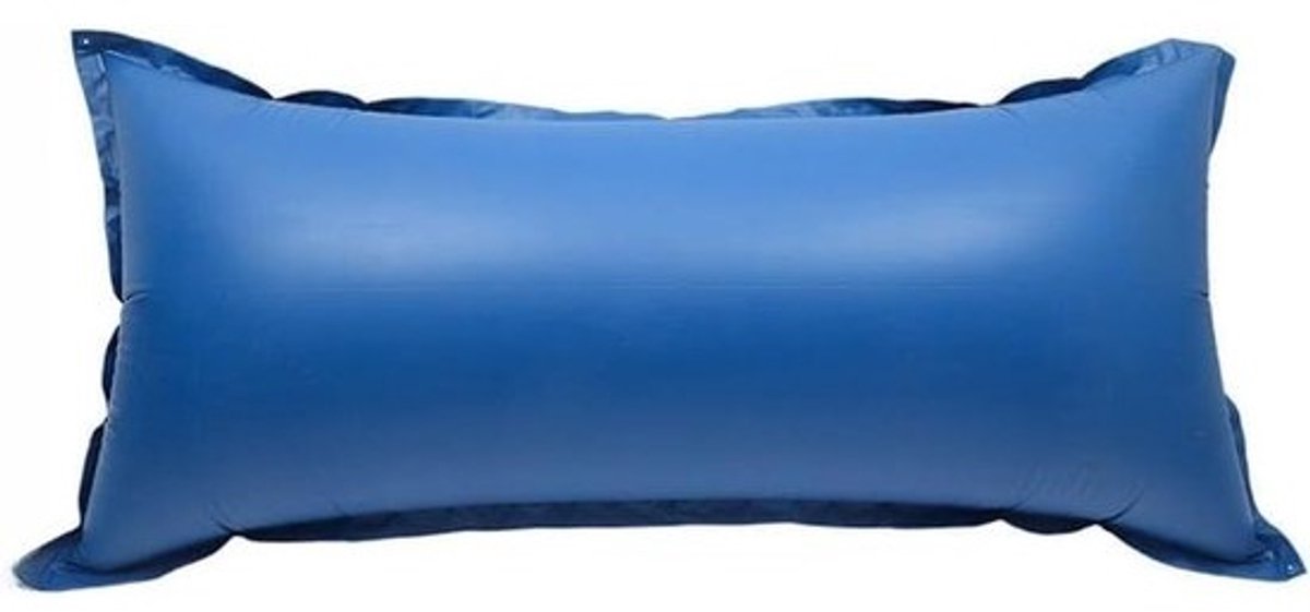 Opblaasbaar zwembadkussen - Drijvend kussen - Zwembad schoonhouden - Bladbescherming op water - 115 x 430 cm - Blauw