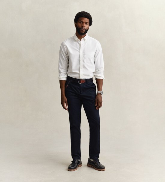 Gant Marineblauwe slim-fit sportbroek