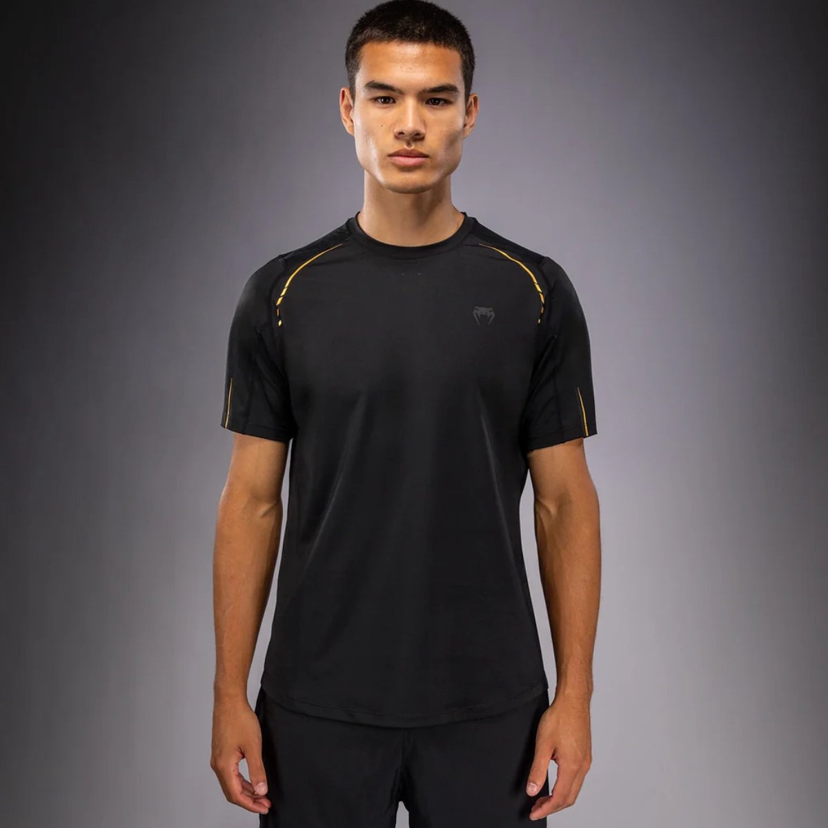 Venum Demon Dry Tech T-Shirt – Black/Grey | Lichtgewicht sportshirt voor intensieve training - L