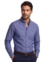 Gant Shirt Oxford Blauw - Maat L - Heren - Overhemden Casual
