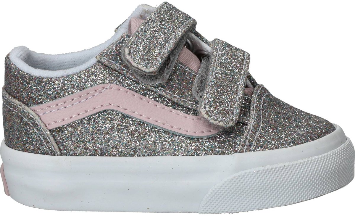 Vans Old Skool V Sneakers Meisjes Zilver