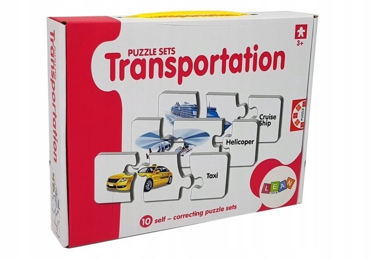 Educatieve Puzzel Transportvoertuigen - 10 Combinaties