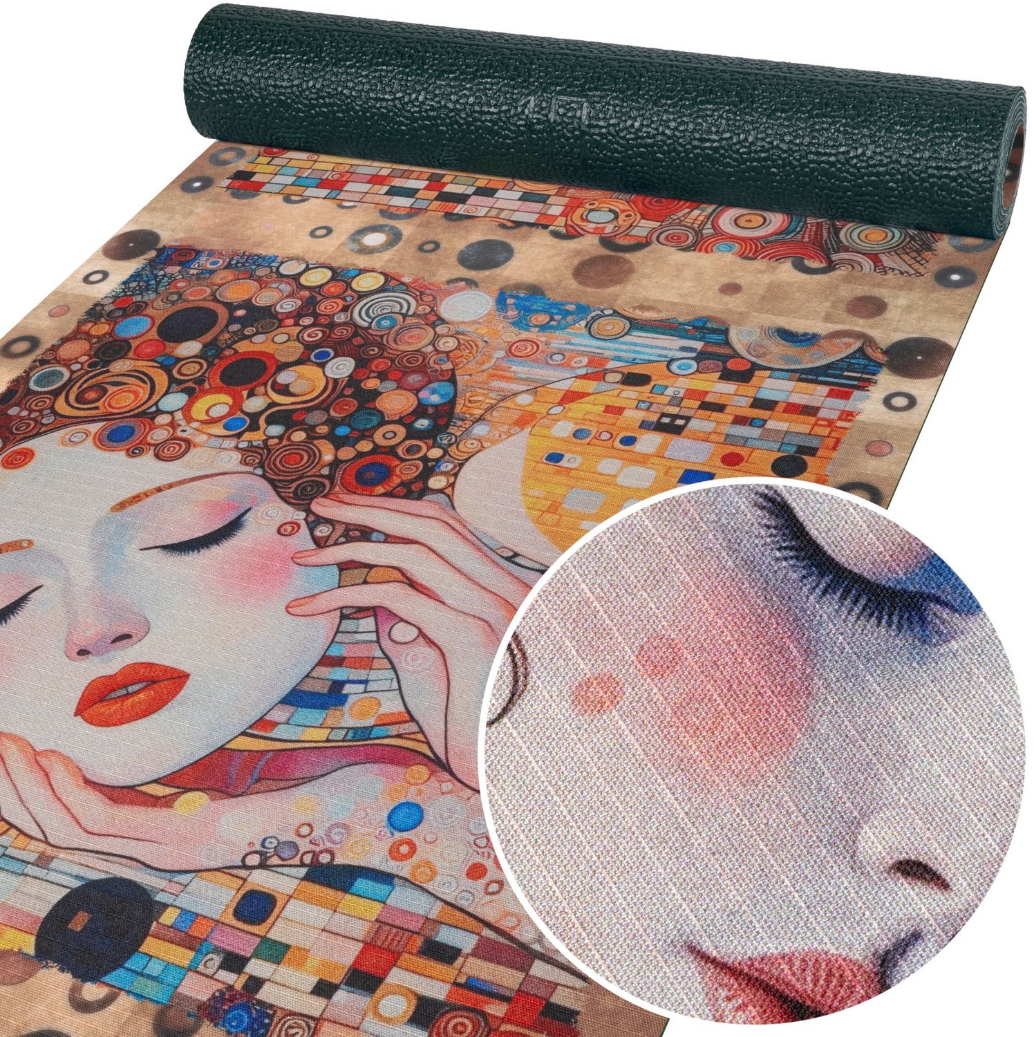 ANRO Keukenloper Ramina Art Nouveau Meerkleurig 260x52cm – Antislip Gangloper Tapijtloper 3 mm