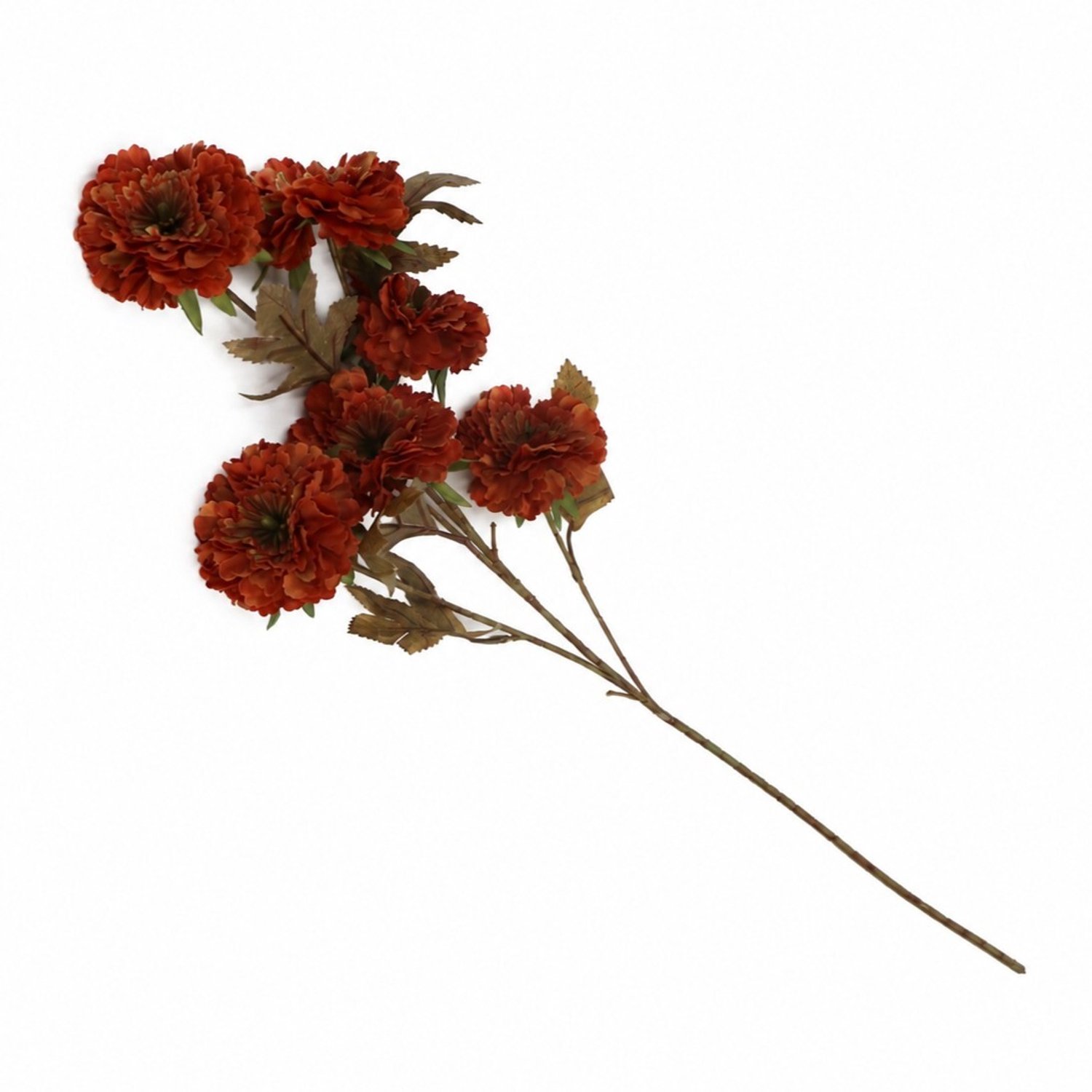 Kunstbloem Chrysant 76cm amber