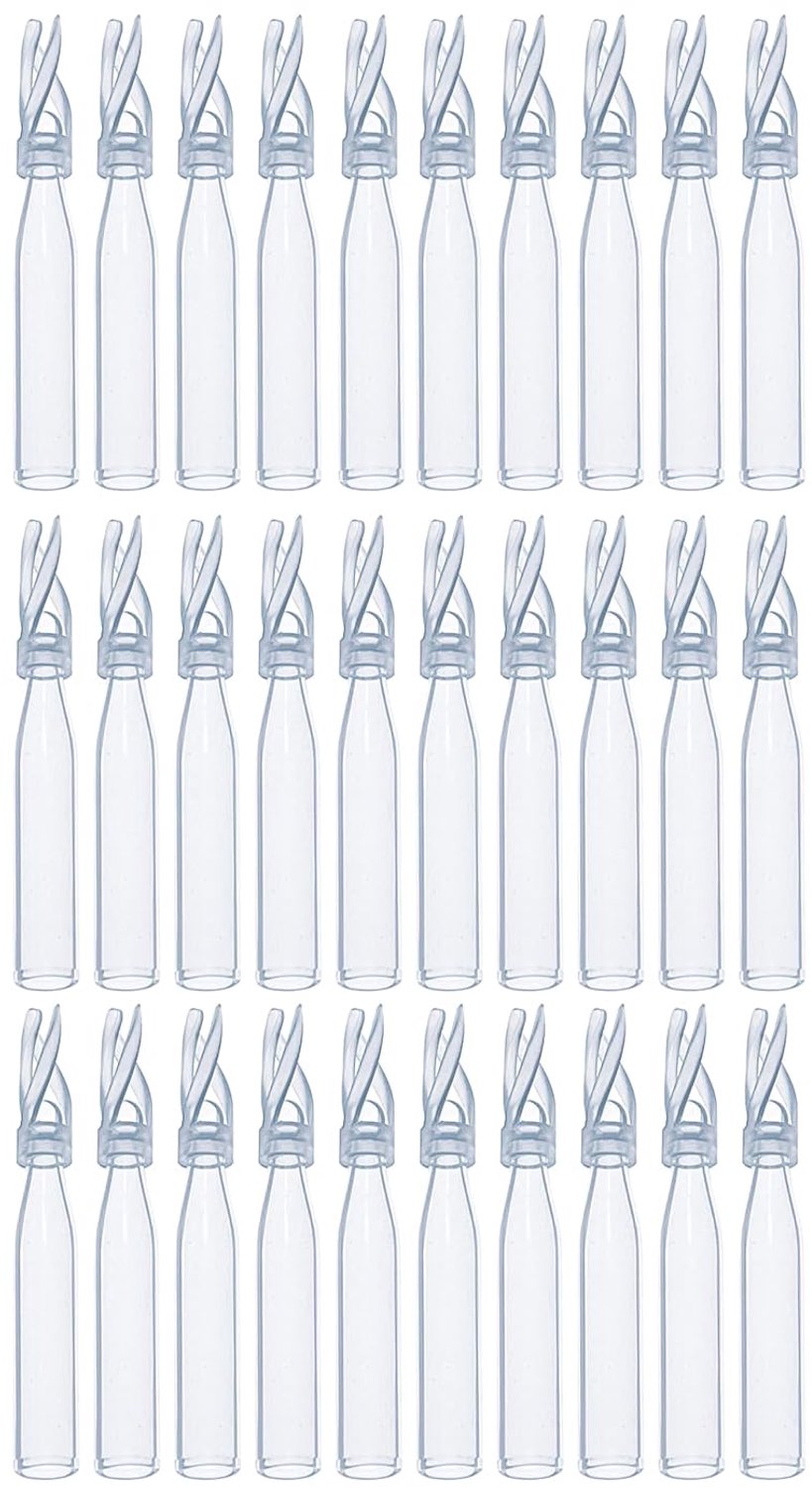 Pack of 100 HPLC vials, 8-425 glass bottles, 150µ, low volume insert, transparent plastic insert for 2ml automatic sample vials, 5 x 29 mm