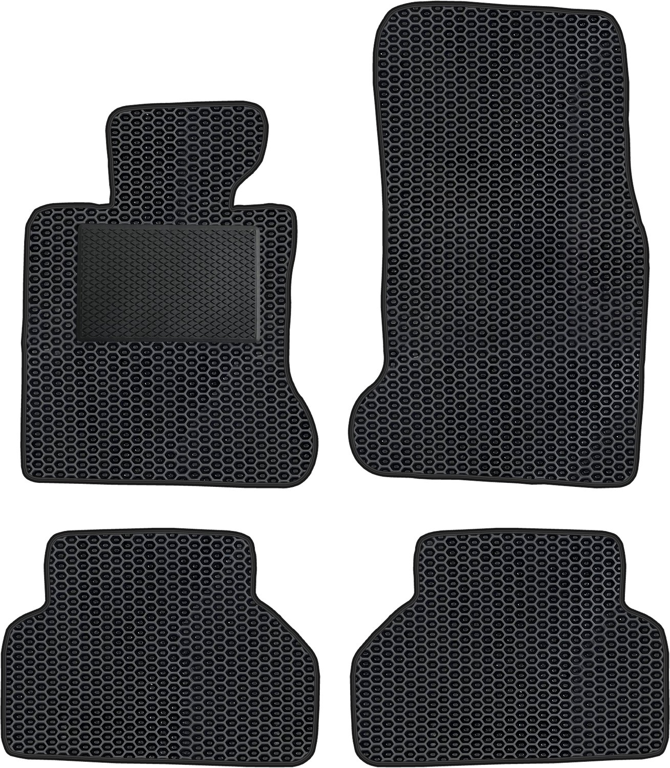 BM013_EVA_POD - Compleet set van autobezitmatten - voor BMW 5er E60 E61 2003-2010 - met extra versterking