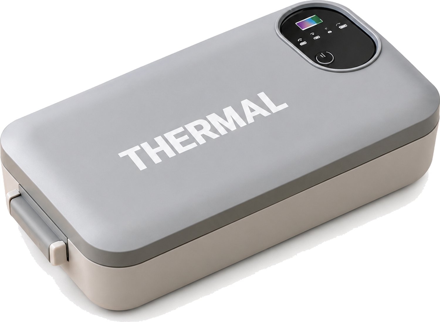Broodtrommel, oplaadbare uitvoering met elektrische verwarming, binnenbak van 304 roestvrij staal, 45 W, 26,7 × 15,1 × 9,1 cm