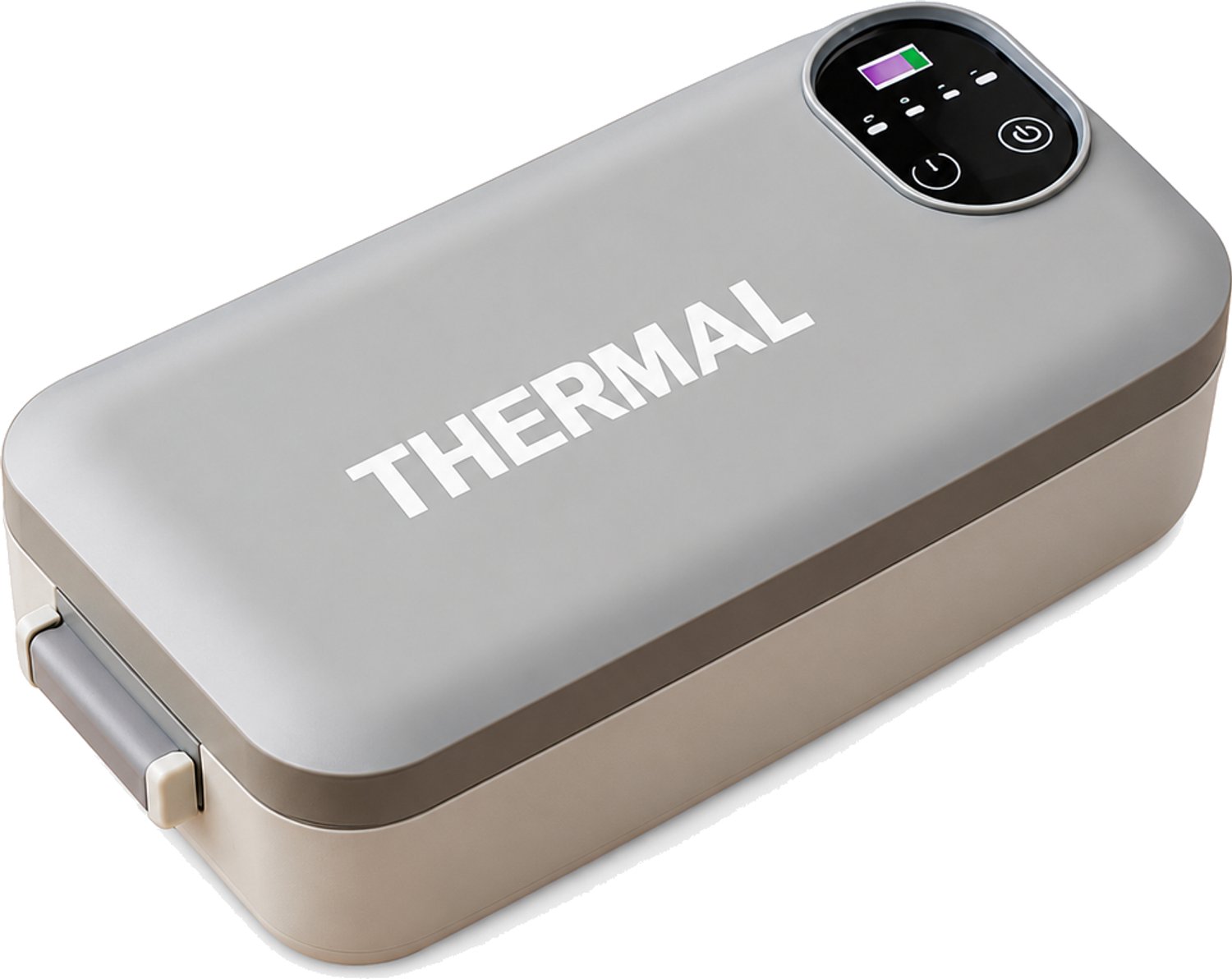 Broodtrommel met oplaadbare elektrische verwarming en binnenpan van 304 roestvrij staal 45 W grijs