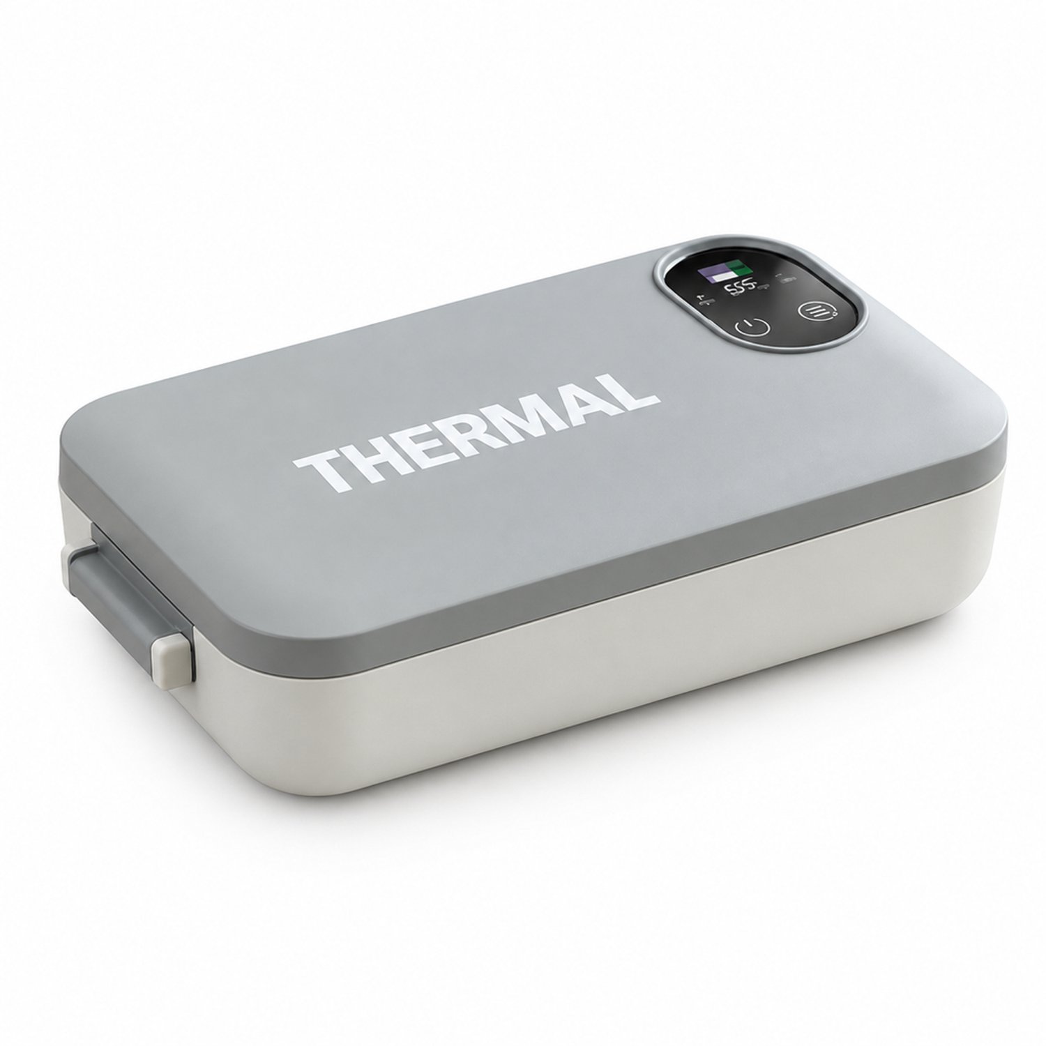 Elektrische broodtrommel, USB-uitvoering met binnenbak van 304 roestvrij staal, donkergrijs