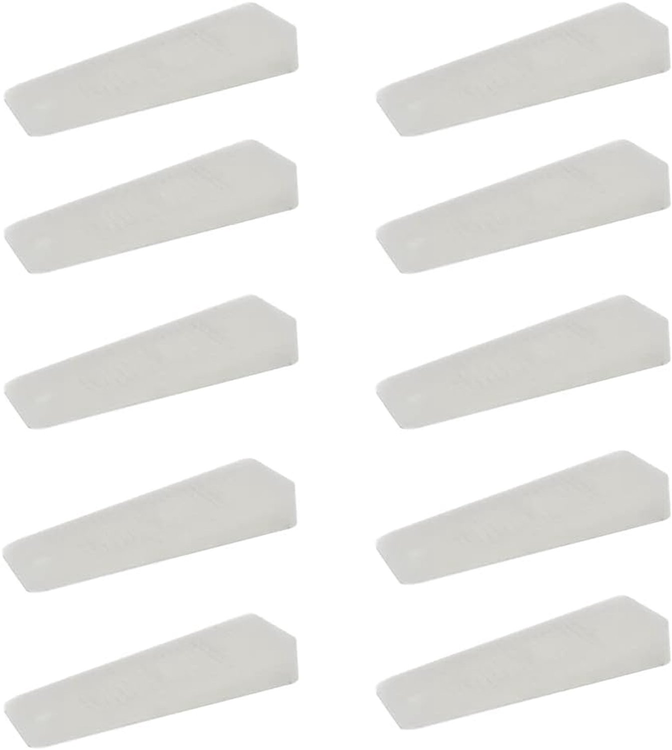 Deurstopper 16x32x95 mm - hard rubber - transparant - voorkomt onbedoeld dichtslaan - 10 stuks - m-winkel