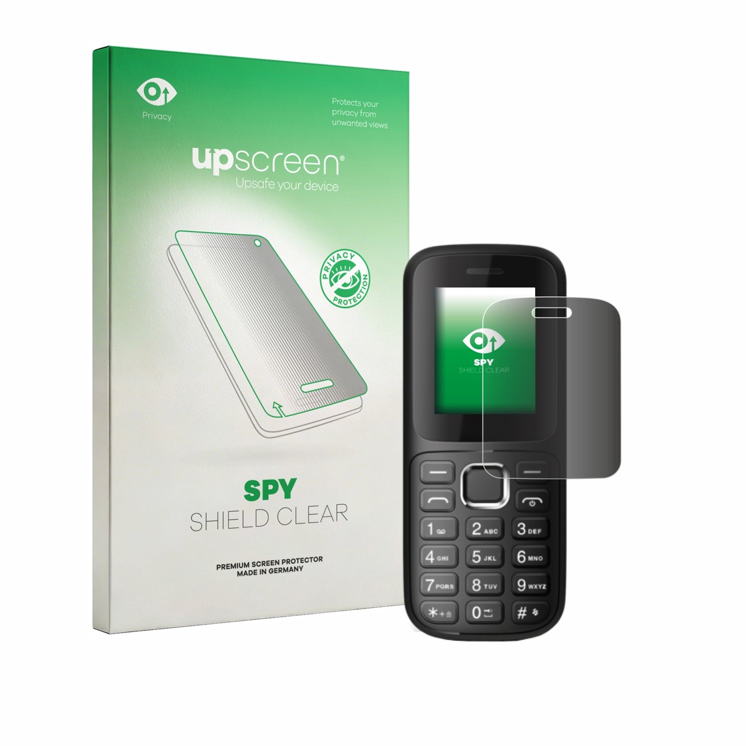 upscreen - privacy screenprotector voor Emporia emporiaFN313 - Folie Beschermfolie Blauwlichtfilter