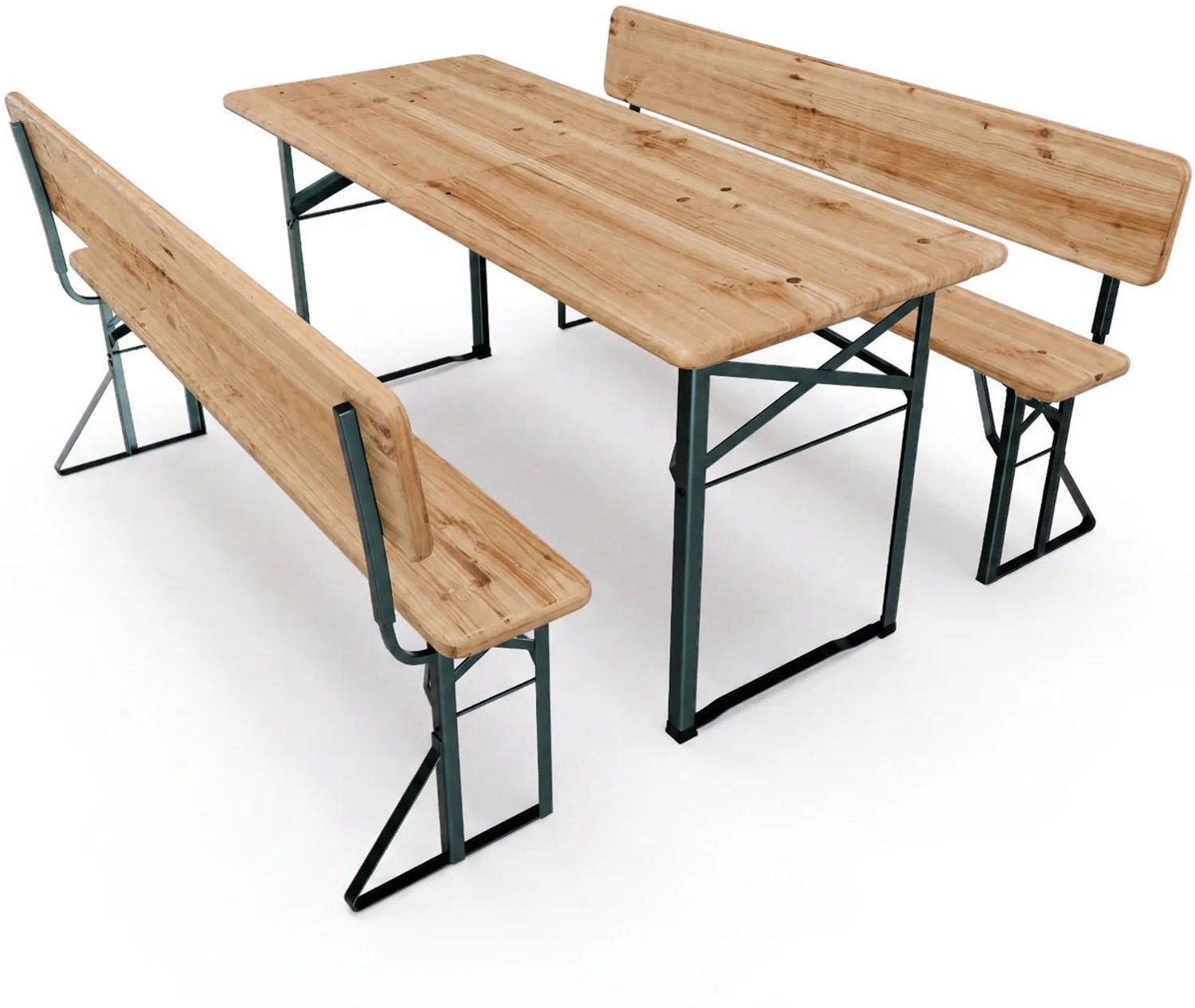 Biertafel - Biertafelset - 8 personen - rugleuning - voor 8 personen