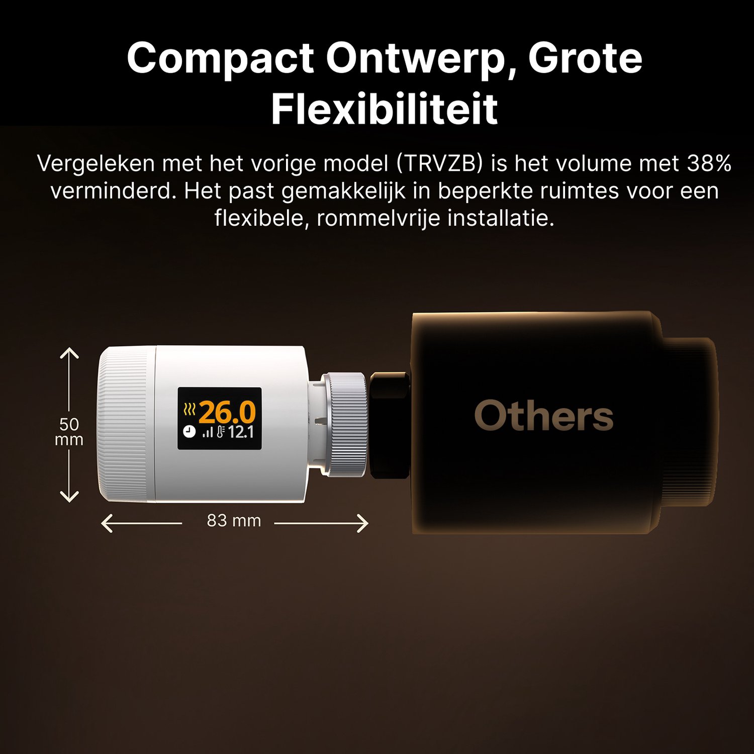 SONOFF TRV-ZBT Gen2 Zigbee-thermostatische radiatorkraan,kleiner,IPS kleuren‑display,Ultrastille werking,Kalk‑ & vorstbeveiliging, kinderslot,3 onafhankelijke temperatuurprogramma's thumbnail 3