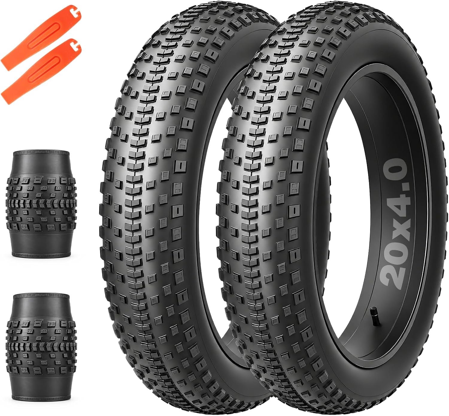 Vouwband 20x4.0 - Grof profiel - All-terrain grip - Ideaal voor sneeuw en modder - m-winkel