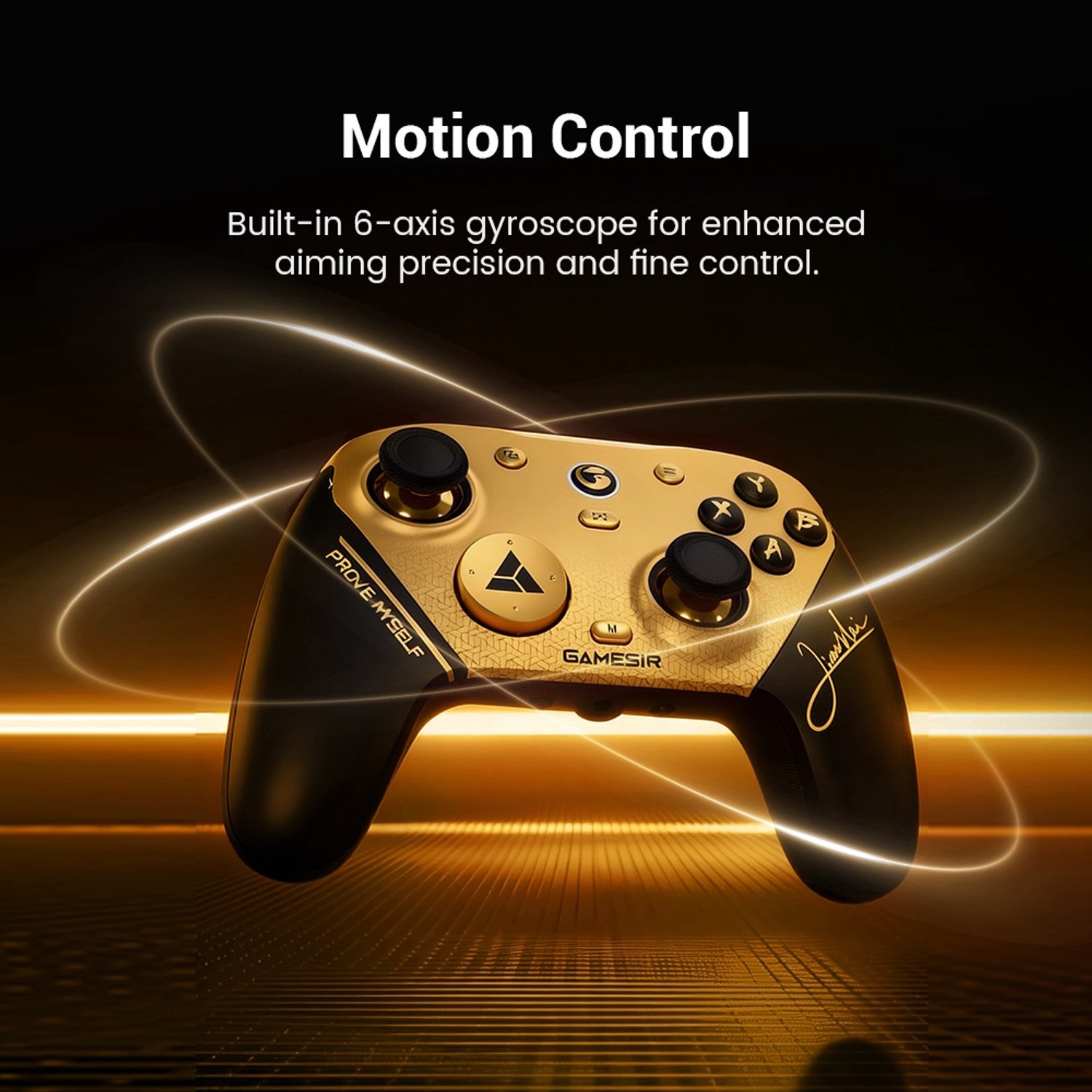 GameSir G7 Pro 8K - PC-Controller - Draadloos - 8000 Hz - TMR Gen-2 Sticks - Bluetooth - Zwart/Goud – foto 4