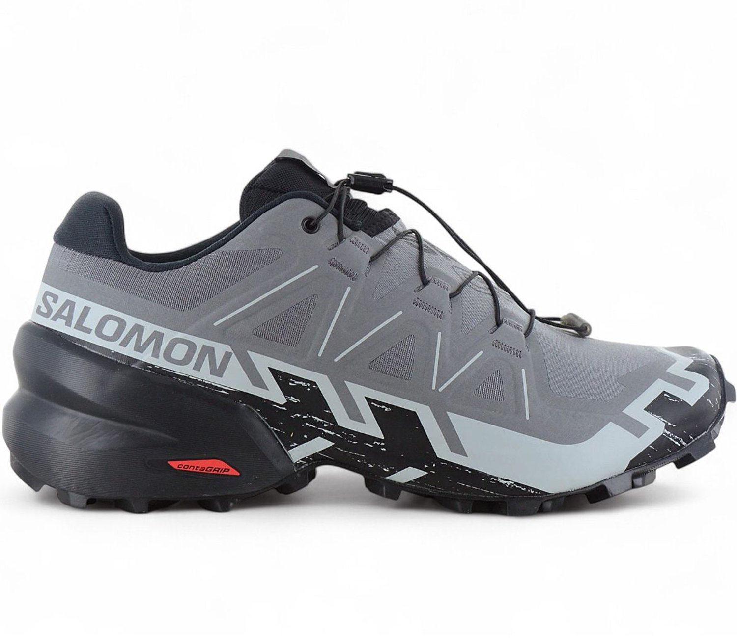 Salomon Speedcross 6 WIDE - Heren Trail-Running Schoenen Hardloopschoenen Grijs 417441 , Maat: EU 42 2/3 UK 8.5