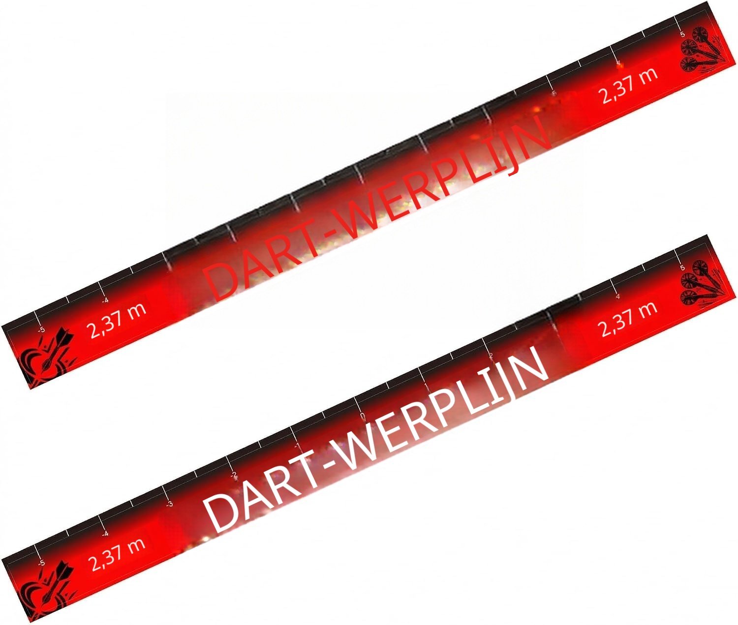 Warmara Dartmat - Dartmat Beschermmat - Dart Accessoire - Rood - 10cm x 9cm x 2cm