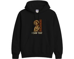 Grappig Religieus Hoodie – I SAW THAT – Stoere Outfit – Unisex Hoodie voor Dames & Heren – Humor Cadeau