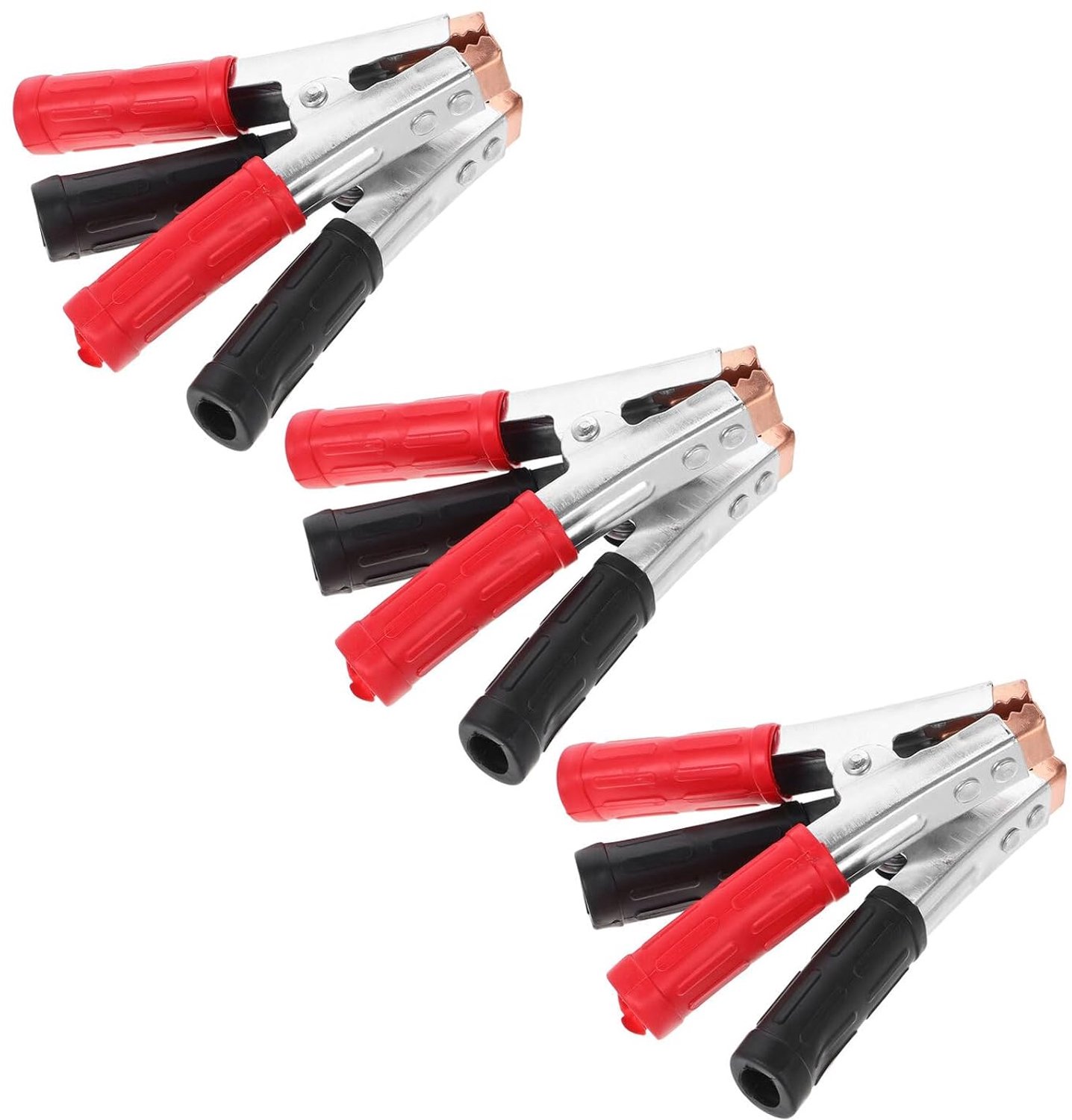6 Stuks Kopergeplateerde Accuklemmen Accuklemmen Voor Auto'S Krokodillenklemmen Assortiment Elektrische Kabelklemmen Voor Auto'S Kabelklemmen Voor Het Vasthouden Van
