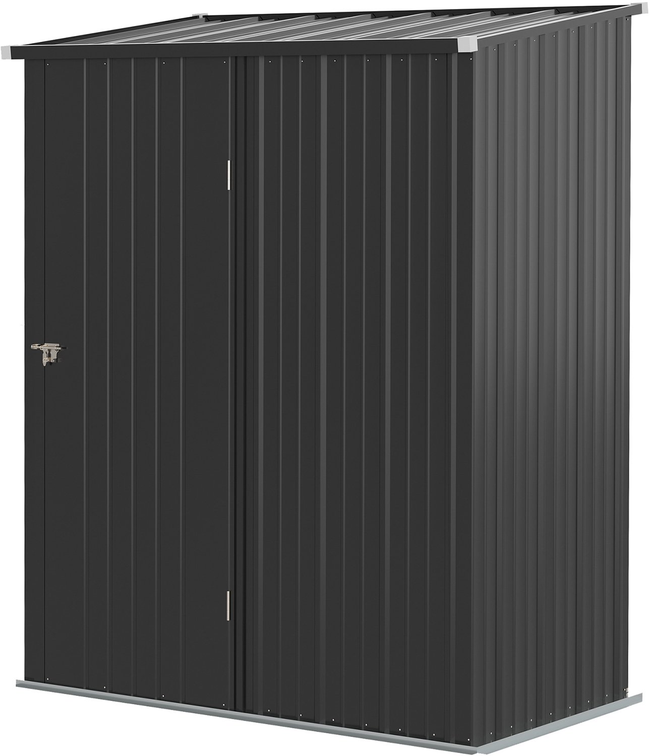 Sunona Metalen tuinhuis - Met afsluitbare deur - 161,5 x 94,5 x 196 cm - Zwart