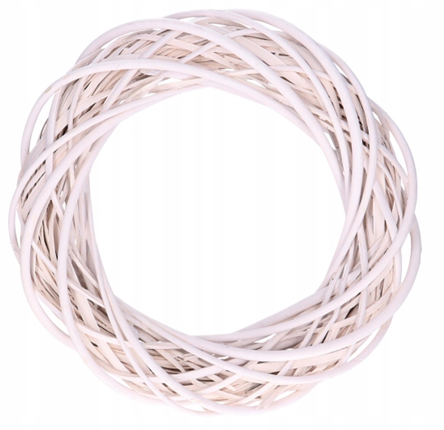 Wit Wikkelen Krans Ringo 35 cm - Natuurlijk en Decoratief