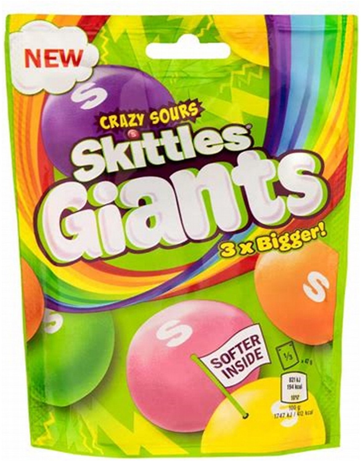Skittles Giants Crazy Sours (15 x 132g)